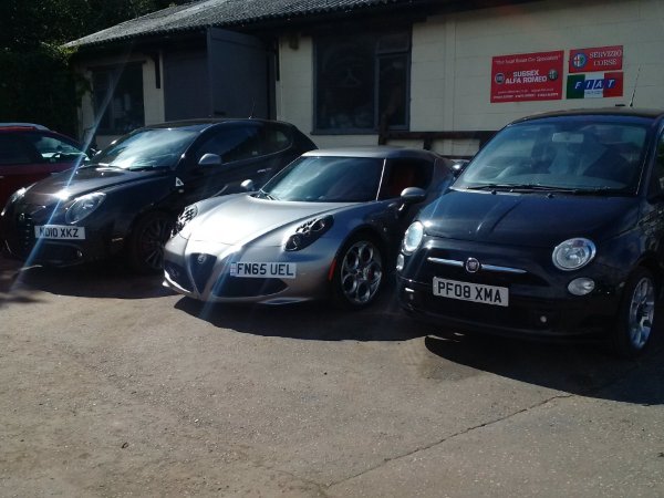 alfa fiat garage frontage